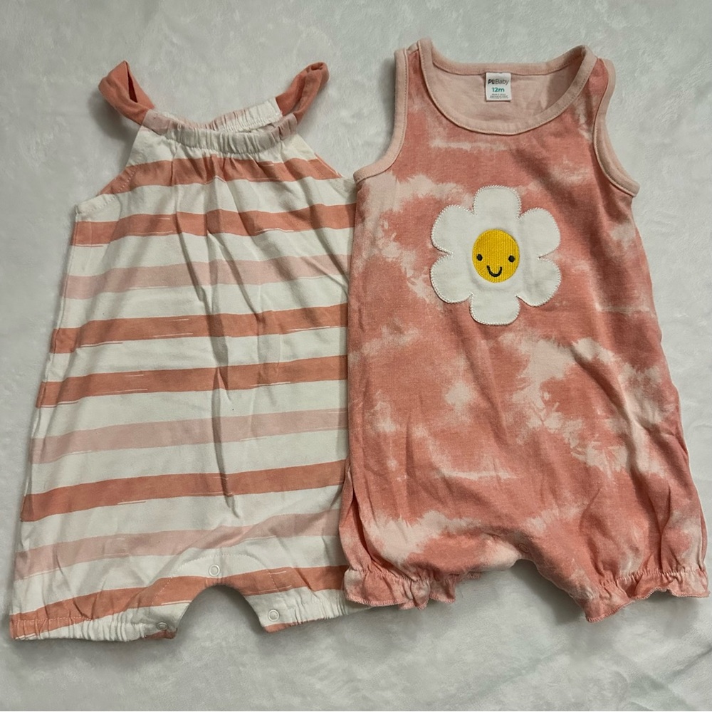 2/$20 Set of 2 Rompers, 12m